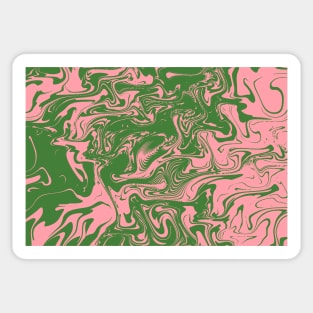 Retro Abstract Liquid Pattern Sticker